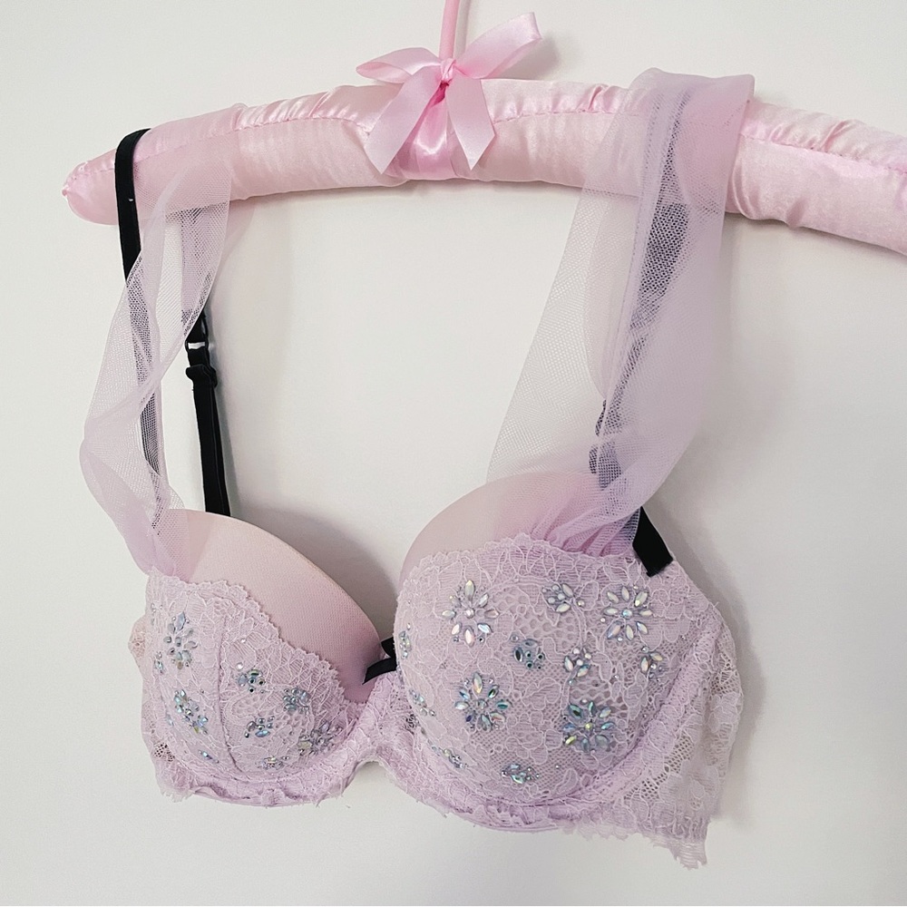 Victoria’s Secret Fashion Show RARE Fashion Show Rhinestone Tulle Bra